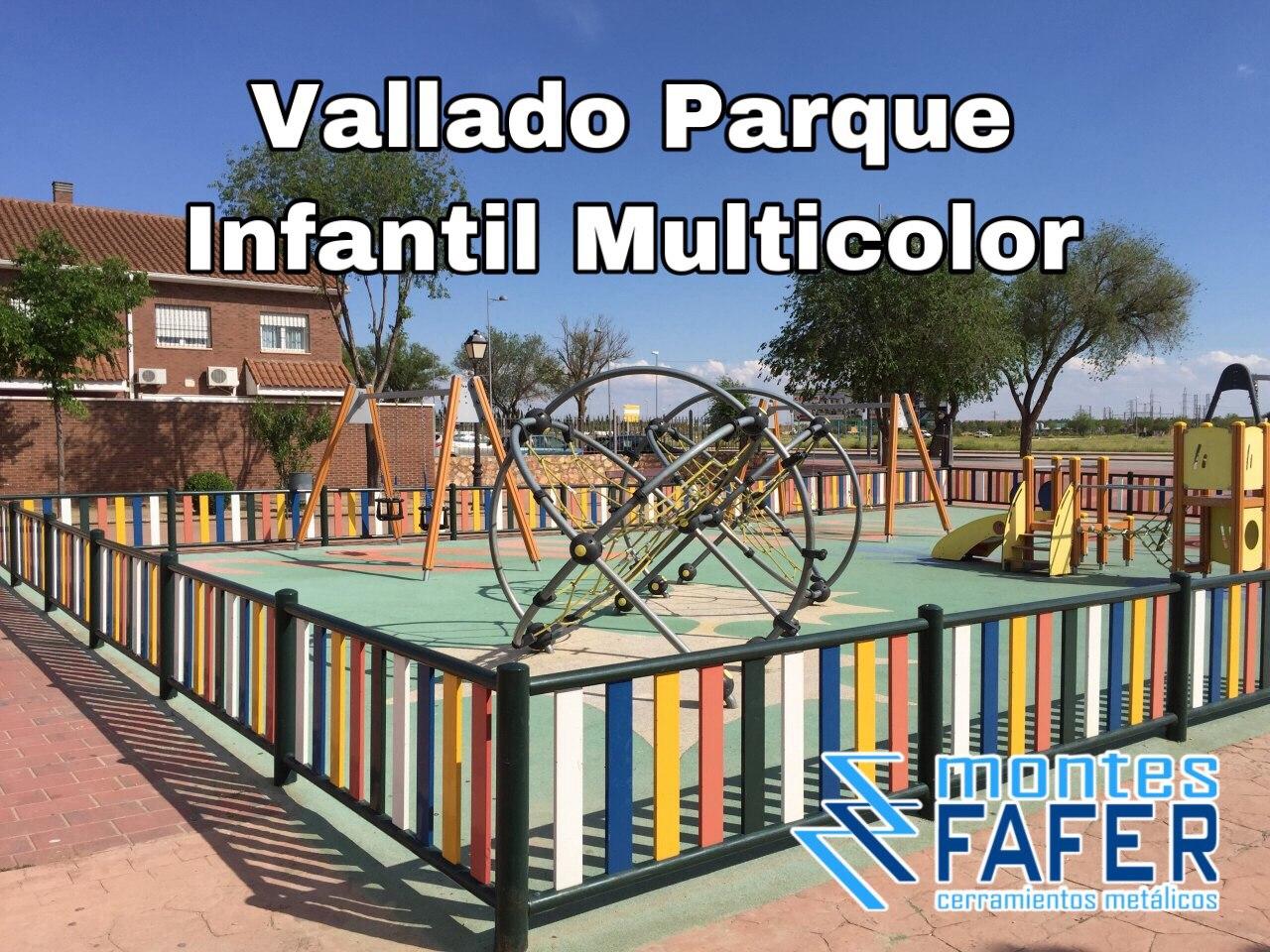 Vallado multicolor parque infantil 2 MontesFafer